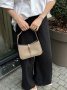 Сумка YSL Hobo Le 5 A 7 Leather Shoulder Bag in Beige Gold (9)