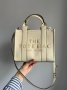 Сумка Marc Jacobs The Leather Small Tote Bag Cream (6)