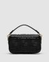 ???? Fendi Baguette Mini Black Leather Bag (2)