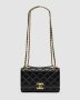 Сумка Calfskin Quilted Perfect Fit Wallet On Chain Black Gold (2)