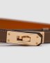 ???? Hermes Kelly 18 Belt Beige Leather (2)