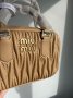 Сумка MiuMiu Arcadie Matelassé Nappa Leather Bag Beige (10)