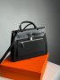 Сумка Hermes Herbag Zip 31 Bag Black Silver (4)