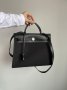 Сумка Hermes Herbag Zip 31 Bag Black Silver (5)