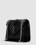 ???? Saint Laurent Envelope Medium In Quilted Leather Silver (3)