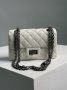 Сумка 1.55 Reissue Double Flap Leather Bag White Black (3)