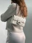 Сумка 1.55 Reissue Double Flap Leather Bag White Black (2)