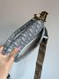 Сумка Saddle Bag with Strap Grey Dior Oblique Jacquard (8)