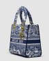 Сумка Medium Lady D-Lite Bag Blue White (3)