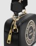 Сумка Signet Flash Black Smooth Leather Camo Strap Camera Crossbody Bag (5)