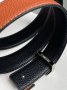 Ремінь брендовий Leather Belt Brown Silver (5)