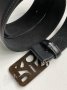 Ремінь брендовий Text Leather Belt Black Bronze (3)