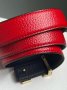 Ремінь брендовий Leather Belt Red Gold (2)