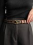 Ремінь брендовий Medium Triomphe Belt In Triomphe Canvas And Calfskin Tan (6)