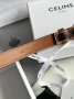 Ремінь брендовий Medium Triomphe Belt In Triomphe Canvas And Calfskin Tan (3)