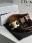 Ремінь брендовий Medium Triomphe Belt In Triomphe Canvas And Calfskin Tan (8)