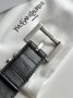 Ремінь брендовий Cassandre Belt With Square Buckle Black Silver (7)