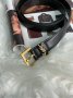 Ремінь брендовий Cassandre Belt With Square Buckle Black Gold (8)