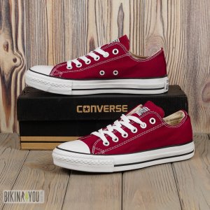 Кеди Converse низькі бордові - 8631382 - SvitStyle