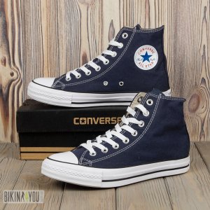 Кеди Converse високі темно-сині - 8631383 - SvitStyle