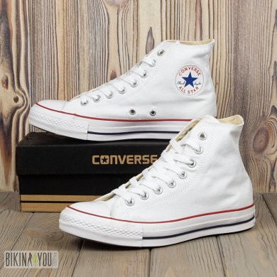 Кеди Converse високі білі - SvitStyle