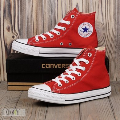 Кеди Converse високі червоні - SvitStyle