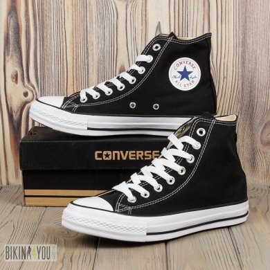 Кеди Converse високі чорні - SvitStyle