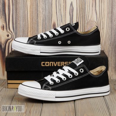 Кеди Converse низькі чорні - SvitStyle