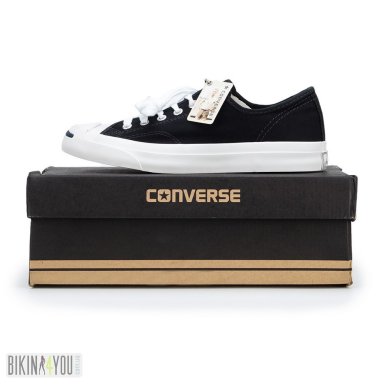 Converse Jack Purcell чорні кеди - SvitStyle