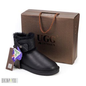 UGG 1978 Уггі жіночі короткі чорні - 8631400 - SvitStyle