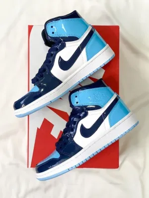 Кросівки Nike Air Jordan Retro High Blue Gloss (рр 36-45) - 8631610 - SvitStyle