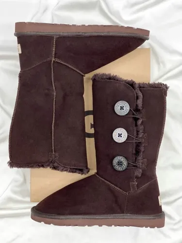 UGG Bailey Button Triplet II High Brown (рр 36-41) Розпродаж! - SvitStyle