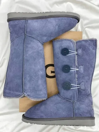 UGG Bailey Button Triplet II Dark Shade (рр 36-41) Розпродаж! - SvitStyle