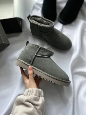 UGG Ultra Mini Grey Suede (рр 36-41) - 8631668 - SvitStyle