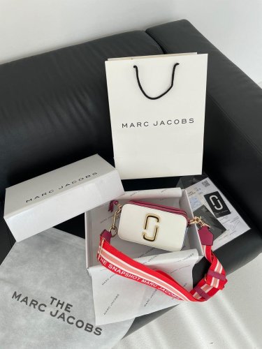 Сумка Marc Jacobs Small Camera Bag White Pink - SvitStyle