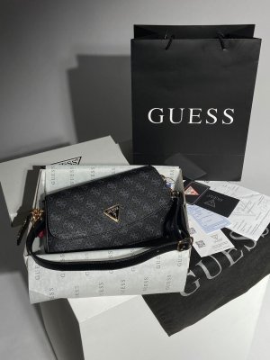 Сумка  Guess Cordelia Flap Shoulder Bag Black Blue - SvitStyle