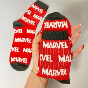 Шкарпетки високі Marvel червоні 36-41 р бавовняні - 8631933 - SvitStyle