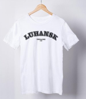 Футболка Luhansk Ukraine 1795 біла - 8631966 - SvitStyle