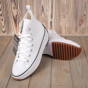 Converse Chuck 70 Hi White Кеди на платформі шкіра білі - 8632009 - SvitStyle