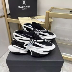 Кросівки Balmain Unicorn Low-Top Black White - 8632128 - SvitStyle