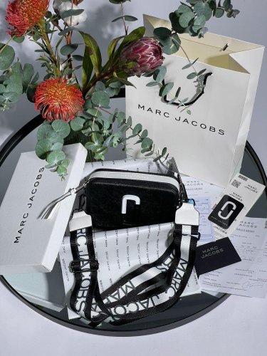 Сумка Marc Jacobs The Snapshot Ying Yang Black White - SvitStyle