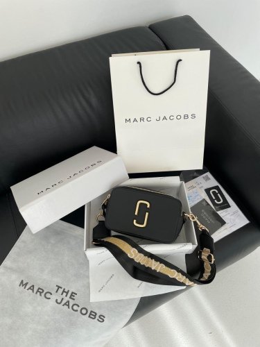 Сумка Marc Jacobs The Snapshot Black Gold - SvitStyle