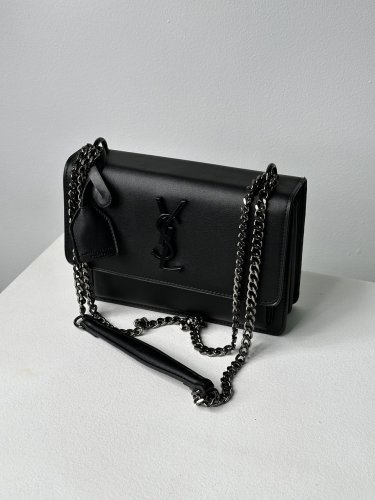 Yves Saint Laurent Sunset Big Chain Total Black - SvitStyle