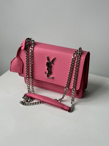 Yves Saint Laurent Sunset Big Chain Pink/Silver - SvitStyle