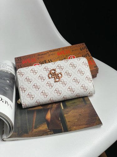 Гаманець Guess Wallet White Bronze - SvitStyle