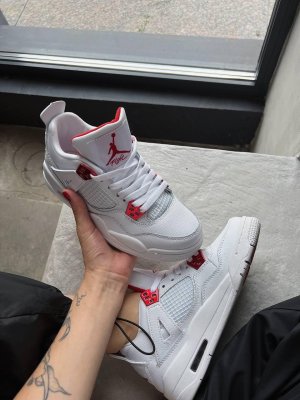 Кросівки Air Jordan 4 White Red (рр 36-45) - 8632228 - SvitStyle