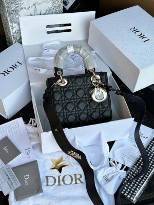 Сумка Christian Dior Small Lady Dior My ABCDIOR Bag Black - 8632247 - SvitStyle