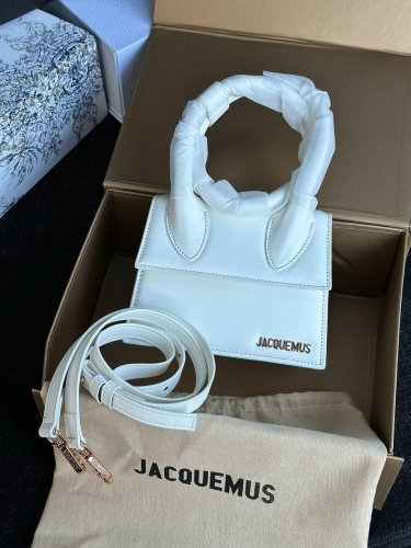 Сумка Jacquemus Le Chiquito Noeud Bag White - SvitStyle