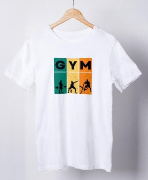 Футболка GYM біла - 8632255 - SvitStyle