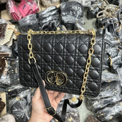 Christian Dior Large Caro Bag Black - SvitStyle